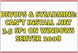 Como  3.5 SP1 no Windows Server 2008 R